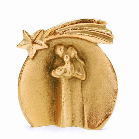 Kerstkribbe  - brons - 6 cm                                                     