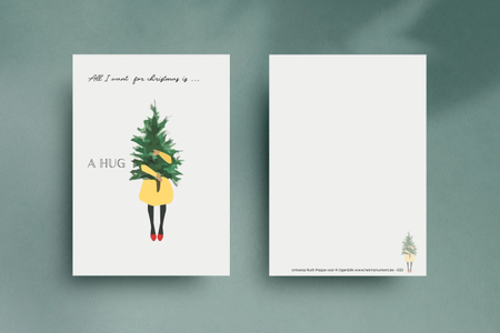 All I want for Christmas - enkele kaart + omslag                                