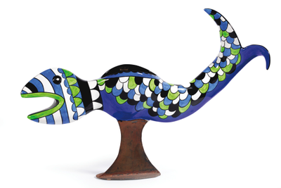Vase poisson by Niki De Saint-phalle